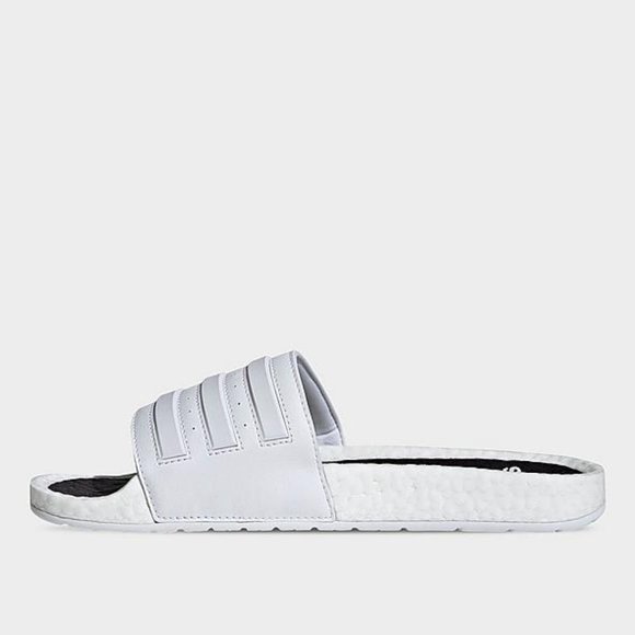 adilette boost slides white